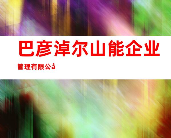 巴彦淖尔山能企业管理有限公司